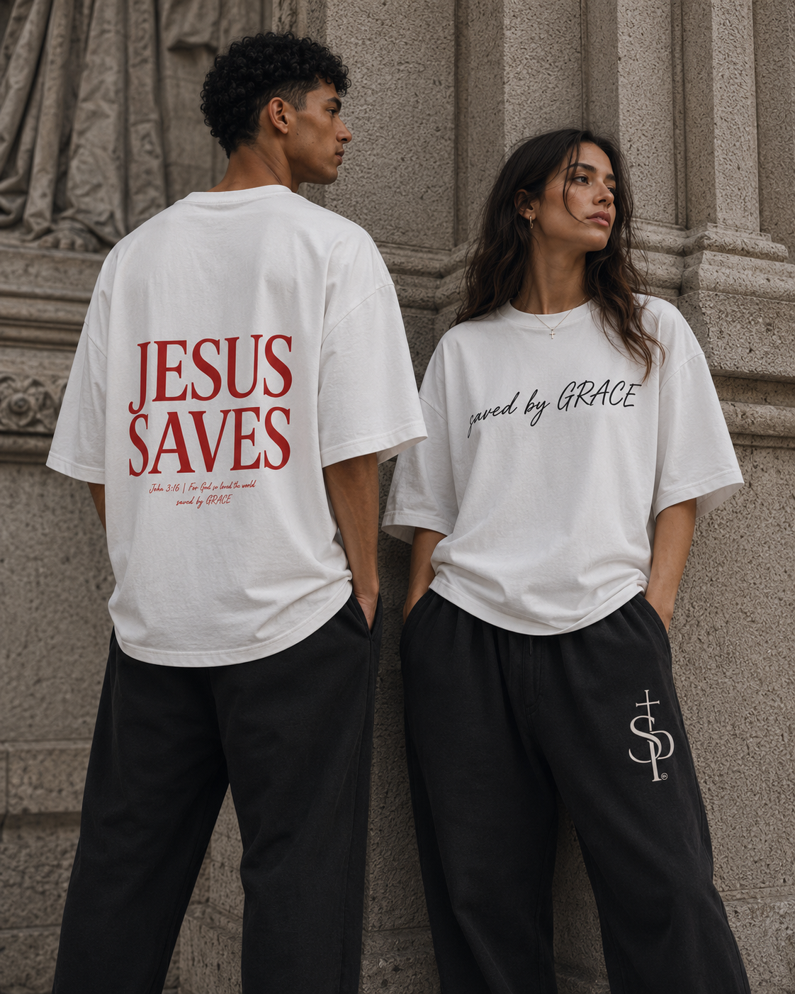 Saviour Tee in White