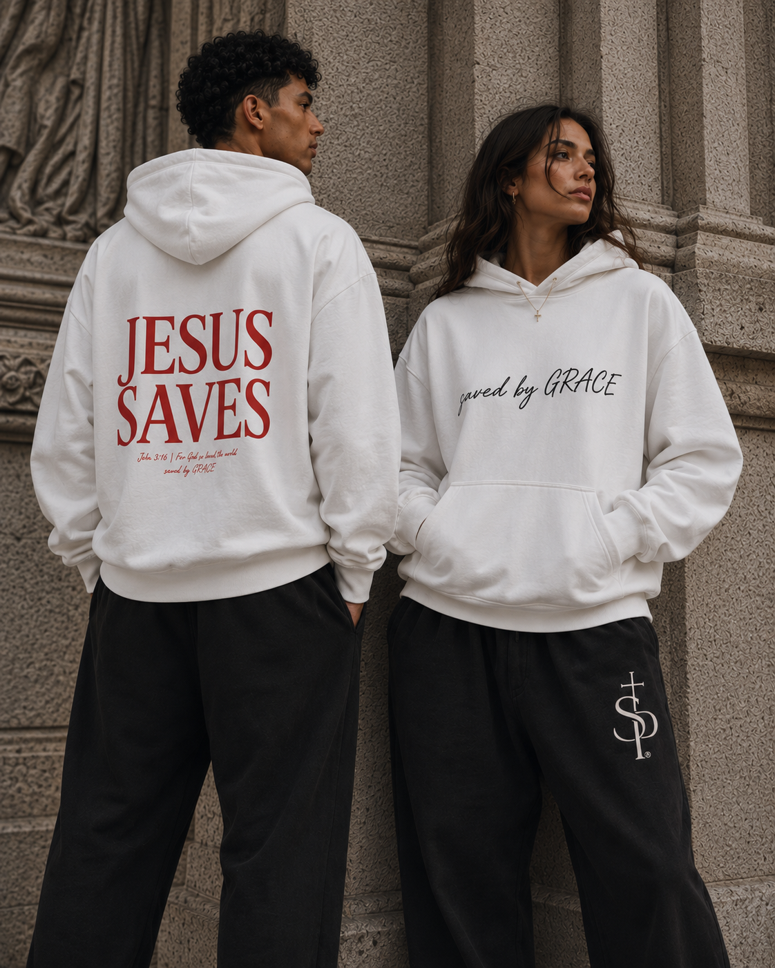 Saviour hoodie in White