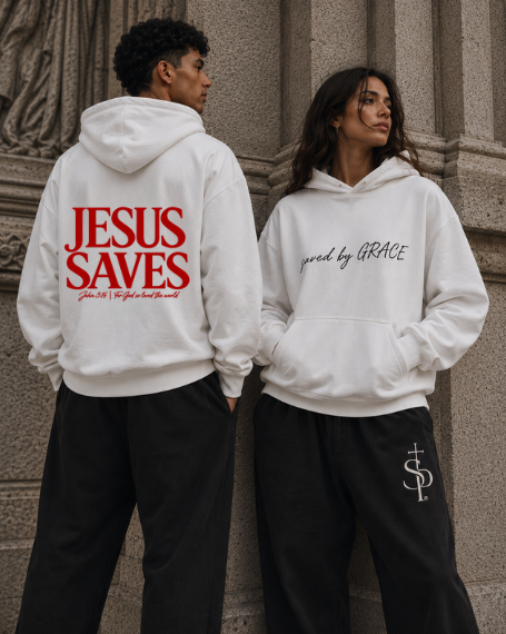 Saviour hoodie in White